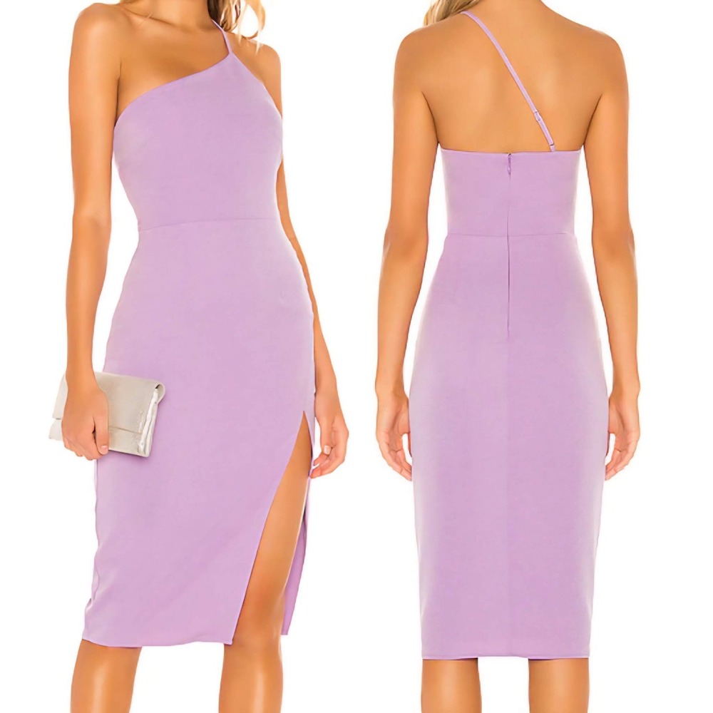 Lovers + Friends XL Lilac One-Shoulder Sheath Dress   NWT